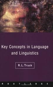 Tapa de Key concepts in language and linguistics