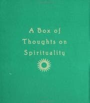 Tapa de A Box of Thoughts on Spirituality (Box of Thoughts)