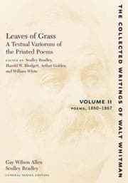 Tapa de Leaves of Grass, A Textual Variorum of the Printed Poems: Volume II: Poems