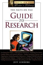 Tapa de The Facts On File guide to research