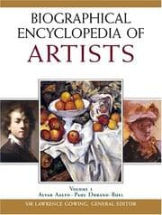 Tapa de Biographical encyclopedia of artists