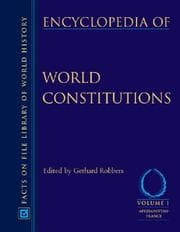 Tapa de Encyclopedia of world constitutions