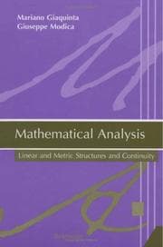 Tapa de Mathematical analysis