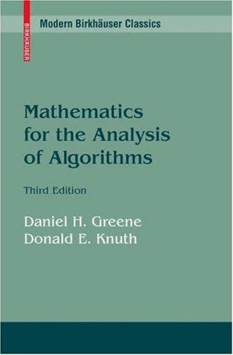 Tapa de Mathematics for the Analysis of Algorithms