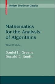 Tapa de Mathematics for the Analysis of Algorithms