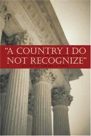Tapa de A Country I Do Not Recognize