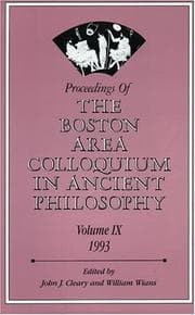 Tapa de Proceedings of the Boston Area Colloquium in Ancient Philosophy