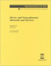 Tapa de Micro- and Nano-Photonic Materials and Devices