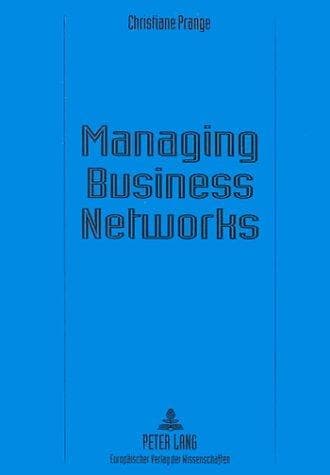 Tapa de Managing Business Networks