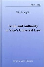 Tapa de Truth and Authority in Vico's Universal Law