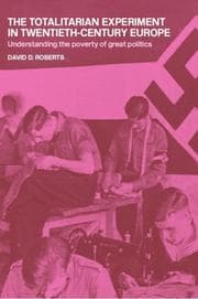 Tapa de The Totalitarian Experiment in Twentieth Century Europe