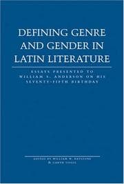 Tapa de Defining Genre and Gender in Roman Literature