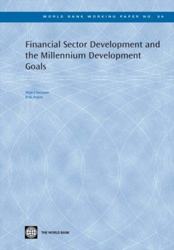 Tapa de Financial sector development and the Millennium Development Goals
