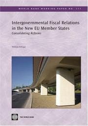 Tapa de Intergovernmental fiscal relations in the new EU member states