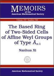 Tapa de The Based Ring of Two-Sided Cells of Affine Weyl Groups of Type $\widetilde{A}_{n-1}$