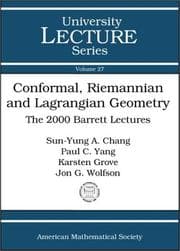 Tapa de Conformal, Riemannian and Lagrangian geometry