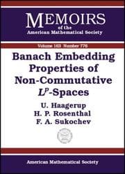 Tapa de Banach embedding properties of non-commutative Lp-spaces