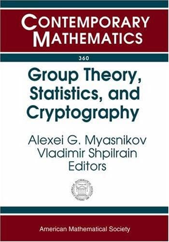 Tapa de Group theory, statistics, and cryptography