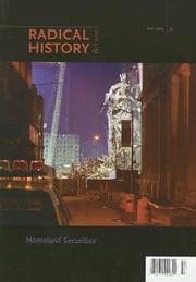 Tapa de Homeland Securities (Radical History Review (Duke University Press))
