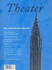 Tapa de New York Then/New York Now (A Special Issue of Theater)