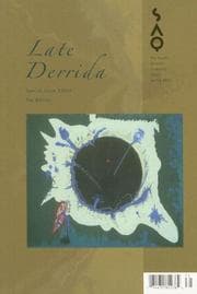 Tapa de Late Derrida (The South Atlantic Quarterly)