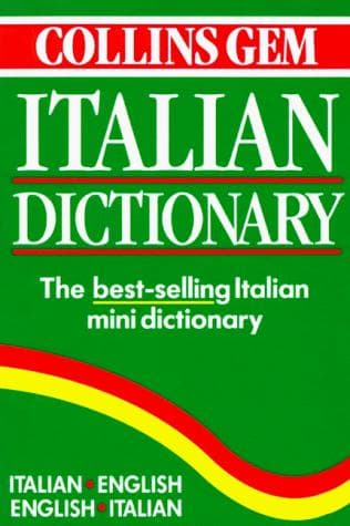 Tapa de Collins Gem Italian Dictionary