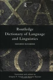 Tapa de Routledge dictionary of language and linguistics