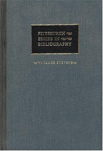 Tapa de Wallace Stevens: a descriptive bibliography