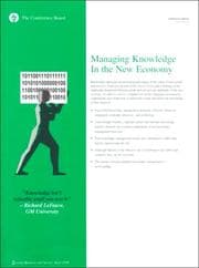 Tapa de Managing Knowledge in the New Economy