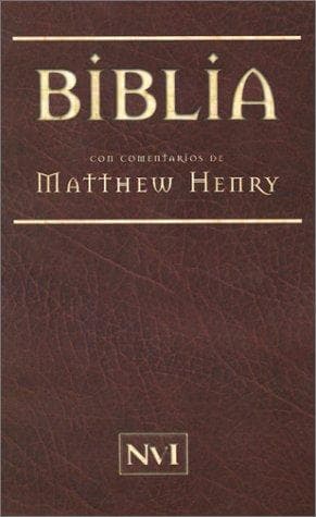 Tapa de Biblia con comentarios de Matthew Henry