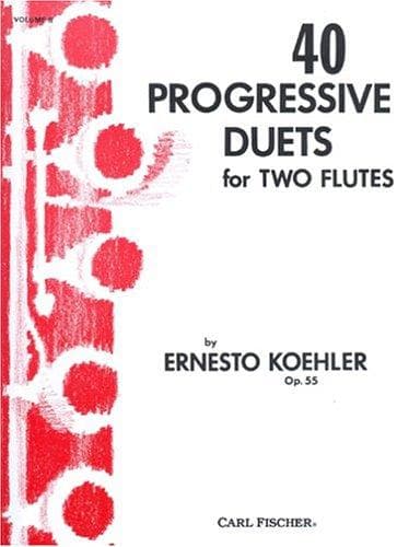 Tapa de 40 Progressive Duets for Two Flutes, Vol. II