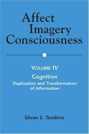 Tapa de Affect Imagery Consciousness - Volume IV Cognition