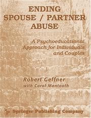 Tapa de Ending Spouse/ Partner Abuse Clinician's Manual With Workbook