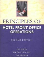Tapa de Principles of front office operations