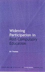 Tapa de Widening Participation in Post-Compulsory Education (Continuum Studies in Lifelong Learning)