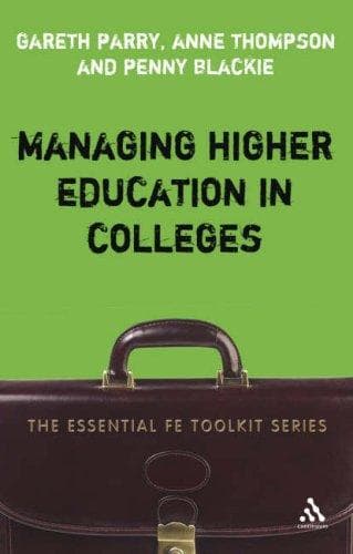 Tapa de Managing higher education in colleges