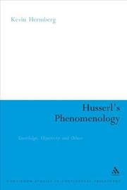 Tapa de Husserl's Phenomenology