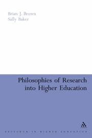 Tapa de Philosophies of research into higher education