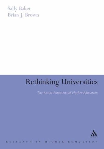Tapa de Rethinking universities