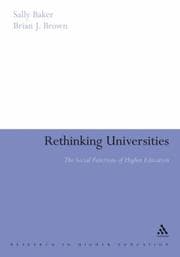 Tapa de Rethinking universities