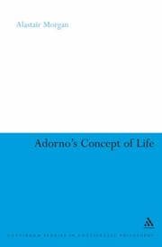 Tapa de Adorno's Concept of Life (Continuum Studies in Continental Philosophy)