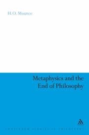 Tapa de Metaphysics and the End of Philosophy (Continuum Studies in Philosophy)