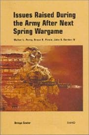 Tapa de Issues Raised During the 1998 Army After Next Spring Wargame