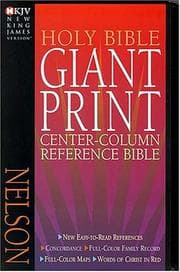 Tapa de Holy Bible Giant Print Center-Column Reference Bible