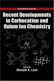 Tapa de Recent Developments in Carbocation and Onium Ion Chemistry