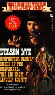 Tapa de Gunfighter Brand/Breed of the Chaparral/the Kid from Lincoln County/3 Books in 1