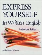 Tapa de Express Yourself in Written English/Instructors Manual
