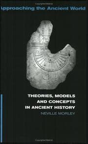 Tapa de Theories, models, and concepts in ancient history
