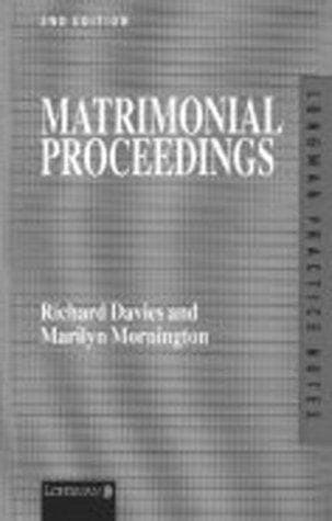 Tapa de Matrimonial Proceedings