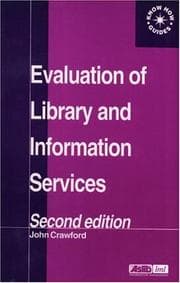 Tapa de Evaluation of Library and Information Services (Aslib Know How Guides)